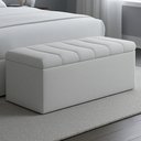 Ver imagem 4 de Recamier Calcadeira Bau 100 Cm Dalia Linho Champagne Artte Champagne