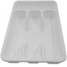 Porta Separador Quatro Divisor De Talher Organizador Gaveta Branco - 1
