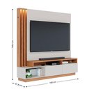 Ver imagem 4 de Estante Home Theater Humaitá com Mesa de Centro Jeri Off White Matte Freijó e Aparador Riviera