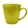 Xícara Corona Caneca De Cerâmica Café Chá 300ml Trabalhada Verde - 2