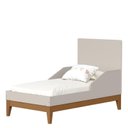 Ver imagem 7 de Guarda Roupa Infantil 4 Portas com Berço Americano Flip Areia Acetinado com Colchão - Reller