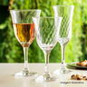 Caixa com 36 taças em vidro para vinho Lírio 250ml Incolor - 7