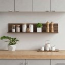 Ver imagem 4 de Prateleira Decorativa de Parede para Cozinha Odda Nogal