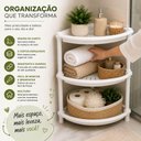 Ver imagem 7 de Prateleira de Canto 3 Andares Cestos Organizadora Banheiro Cozinha Lavanderia Multiuso