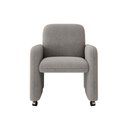Ver imagem 1 de Poltrona Roma Decorativa Bouclê para Sala Matrix Cor:bouclê Cinza