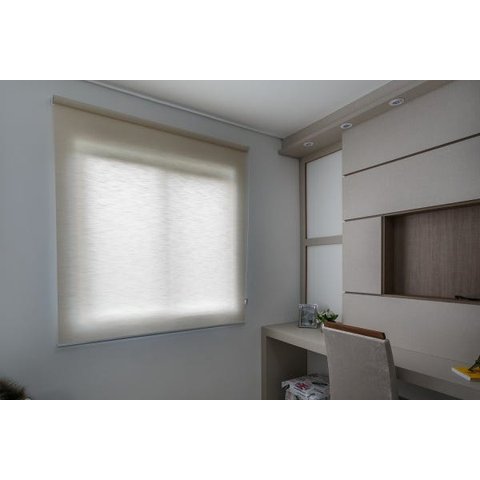 Persiana Rolo (1,40Lar. x 2,50Alt.) Tecido Translucido Bege - Vogaflex