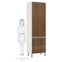 Ver imagem 4 de Paneleiro de Cozinha 70 Cm 2 Portas 3 Gavetas Linea Luciane Móveis