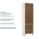 Ver imagem 6 de Paneleiro de Cozinha 70 Cm 2 Portas 3 Gavetas Linea Luciane Móveis