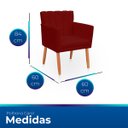 Ver imagem 7 de Kit 2 Poltrona Cadeira para Sala Confortável e Reforçada Carol Suede