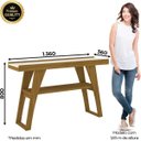 Ver imagem 2 de Aparador Buffet 1 Prateleira Menphis - Nature / Off White