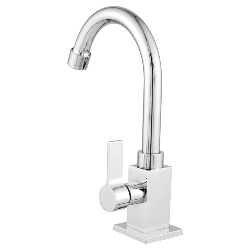 Torneira Lavatório Banheiro Quadrada Bica Móvel Metal 1/4v Casagrande Mundial - 3