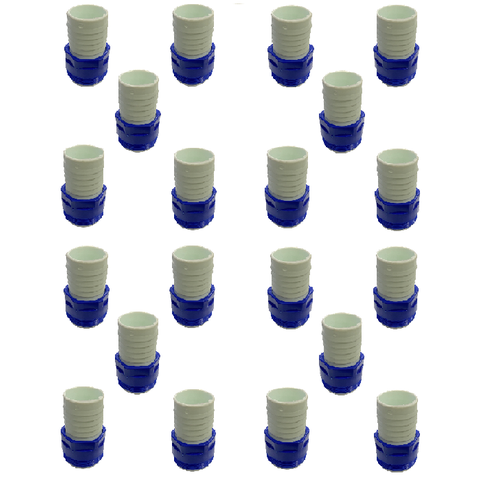 Kit 20un Acessório Limpeza Piscina Adaptador de Rosca Plástico