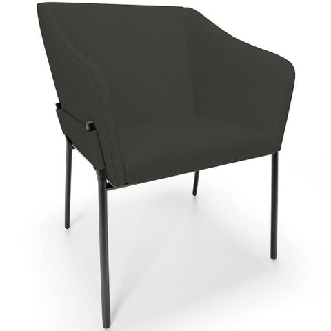Cadeira para Sala de Jantar Estar Living Olívia L02 Linho Verde Musgo - Lyam Decor