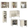 Armário Cozinha Completa 7 Peças 418cm Linea C/ Paneleiro Cor:mocca Laca - 5