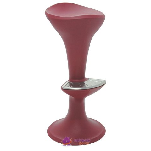 Banco Tramontina Pepe Marsala em Polipropileno com Apoio para Pés em Aço Inox Tramontina