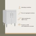 Ver imagem 5 de Armário Lavanderia 85cm 2 Portas Branco