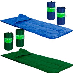 Kit 4 Saco de Dormir Solteiro Camping C/ Bolsa Transporte 192x75cm 8161