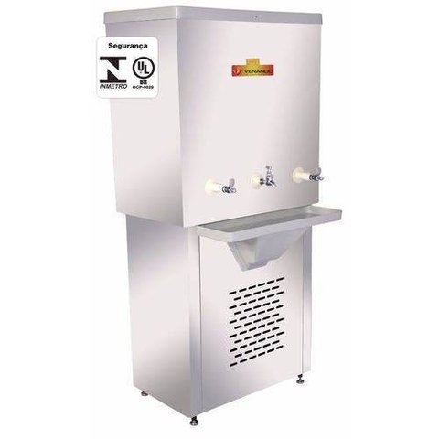 Bebedouro de Água Gelada Industrial 150 Litros de Recipiente Refrigerado Venâncio - Venâncio