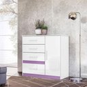 Ver imagem 4 de Cômoda Sapateira Infantil Ambiente Vênus Branco Flex - Moval