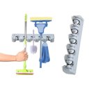 Ver imagem 2 de Suporte Vassoura Organizador Parede Multiuso Rodo 5 Posições