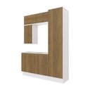 Ver imagem 4 de Conjunto para Banheiro Kappesberg Celeste 6 Peças Branco/nogueira 170cm