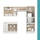 Ver imagem 5 de Armário de Cozinha Completa com Balcão Milla Charm Prime Carraro Branco