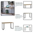 Ver imagem 6 de Kit Mesa Mais Gaveteiro 4 Gavetas Bege/Oak/Preto