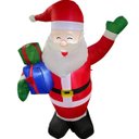 Ver imagem 5 de Papai Noel Natalino Inflavel Natal Grande 1 Metro 80 Cm Decoraçao Casa Loja Predio Shopping Entrada