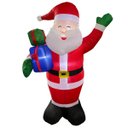 Ver imagem 3 de Papai Noel Natalino Inflavel Natal Grande 1 Metro 80 Cm Decoraçao Casa Loja Predio Shopping Entrada