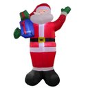 Ver imagem 4 de Papai Noel Natalino Inflavel Natal Grande 1 Metro 80 Cm Decoraçao Casa Loja Predio Shopping Entrada