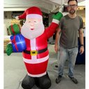 Ver mais imagens de Papai Noel Natalino Inflavel Natal Grande 1 Metro 80 Cm Decoraçao Casa Loja Predio Shopping Entrada