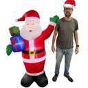 Ver imagem 7 de Papai Noel Natalino Inflavel Natal Grande 1 Metro 80 Cm Decoraçao Casa Loja Predio Shopping Entrada