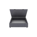 Ver imagem 3 de Base Cama Box Baú Viúva Veludo Cinza SkyBox