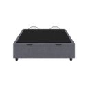 Ver imagem 4 de Base Cama Box Baú Viúva Veludo Cinza SkyBox