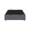 Base Cama Box Baú Viúva Veludo Cinza SkyBox - 4
