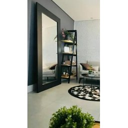 Espelho de Chão Gigante Moldura Preto - 2