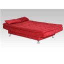 Ver imagem 3 de Sofá Cama-Bicama Matrix Salomé em Tecido Suede - Vermelho