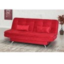 Ver imagem 2 de Sofá Cama-Bicama Matrix Salomé em Tecido Suede - Vermelho