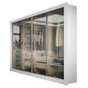 Ver imagem 2 de Guarda-Roupa Casal 4 Portas Em Vidro de Correr Reflecta Madesa