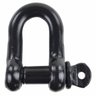 Manilha 5/8 Reta Pino Roscado Alloy Preta Reboque , Elevacao de Carga Amarracao - 1