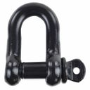 Ver imagem 1 de Manilha 5/8 Reta Pino Roscado Alloy Preta Reboque , Elevacao de Carga Amarracao