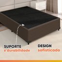 Ver imagem 5 de Cama Box Casal 1,38m Com 38cm De Altura Suede Prince Marrom