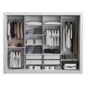 Ver imagem 3 de Guarda-Roupa Casal 4 Portas Em Vidro/MDF de Correr Reflecta Madesa