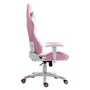 Ver imagem 3 de Cadeira Gamer Dn3 Giratoria Branco e Rosa - Draxen