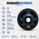 Ver imagem 4 de Disco Flap 4.1/2 Zirconio Grão 40 G40 Kit 10 Peças Tubarão