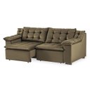 Ver imagem 2 de Sofá Retrátil 4 Lugares Suede Confort Umaflex