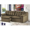 Ver imagem 1 de Sofá Retrátil 4 Lugares Suede Confort Umaflex