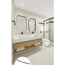 Ver imagem 3 de Porta Toalha Toalheiro de Banho Banheiro 60cm em Aço Inox Black Matte Preto Fosco Stainless