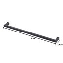 Ver mais imagens de Porta Toalha Toalheiro de Banho Banheiro 60cm em Aço Inox Black Matte Preto Fosco Stainless