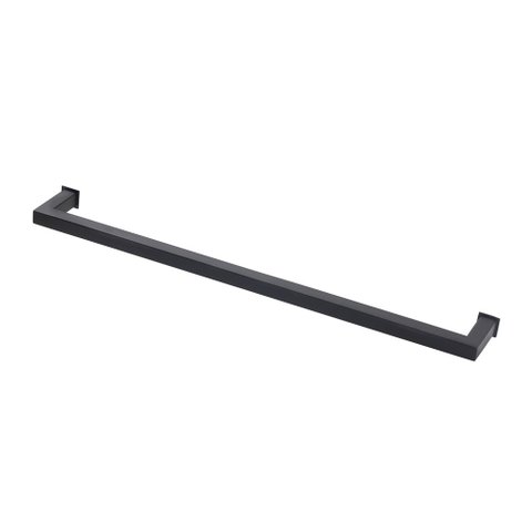 Porta Toalha Toalheiro de Banho Banheiro 60cm em Aço Inox Black Matte Preto Fosco Stainless